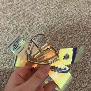 Holographic Heart Belt